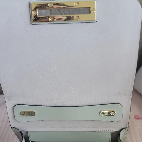 Zac Posen Mint Top-Handle Satchel Handbag with Gold Hardware - Picture 7 of 16